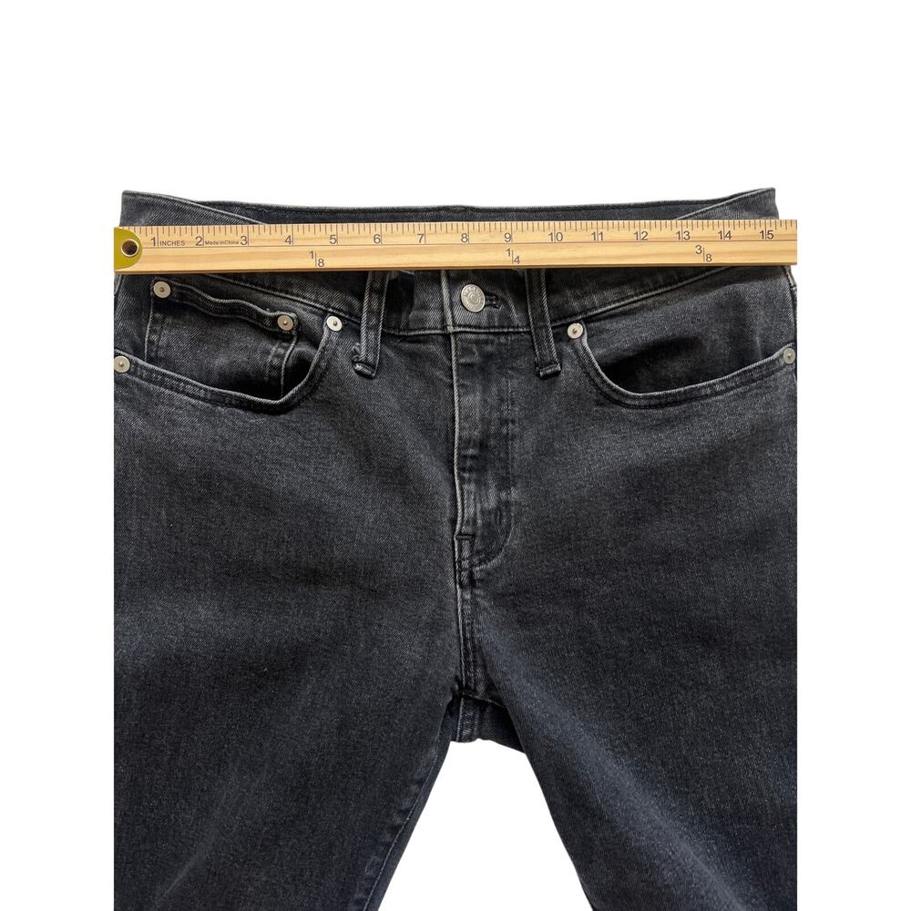 Madewell Tomboy Straight Jeans Womens 29 Faded Black Cotton Blend Casual Boho - Picture 6 of 9